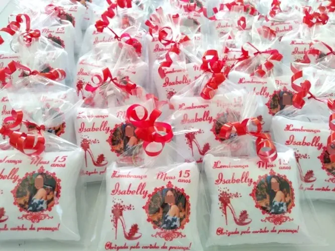 10 Lembrancinhas Meus 15 Anos Personalizado c/ Nome e Foto da Debutante