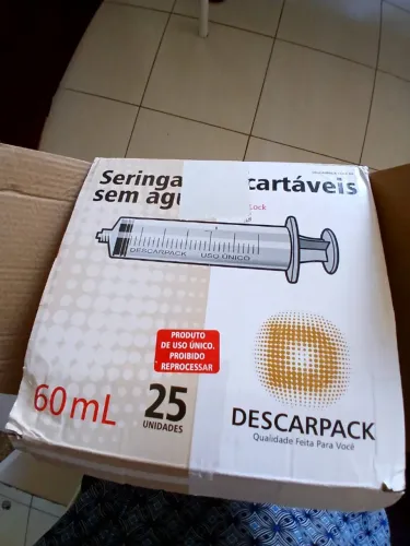 SERINGAS DESCARTÁVEIS DE 60ML