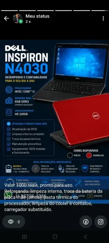 Laptop Dell Inspirion N4030