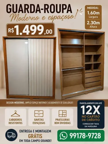 Guarda roupas novo