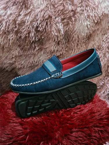 Sapato Masculino Mocassim Azul