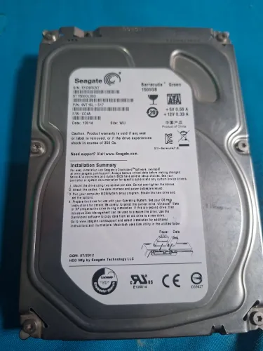 HD SEAGATE DE 1TERA E MEIO,SATA, DE COMPUTADOR, 100% PERFEITO, SO LIGAR E USAR