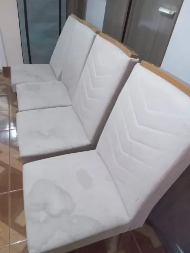 Conjunto 4 cadeiras sala de jantar estofadas