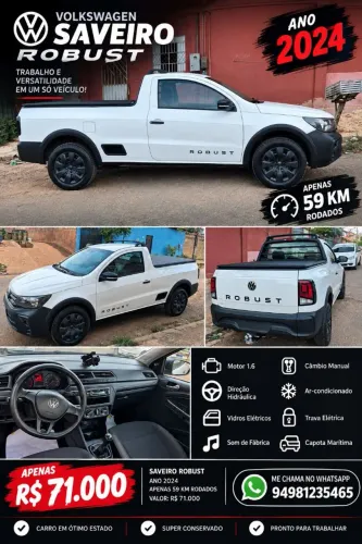 Volkswagen Saveiro Robust 1.6 Total Flex 16V 2024