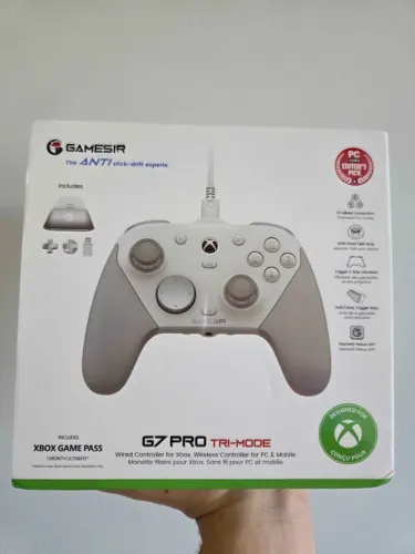 GAMESIR G7 PRO BRANCO - CONTROLE SEM FIO PROFISSIONAL PARA PC/CELULAR/XBOX - NOVO LACRADO