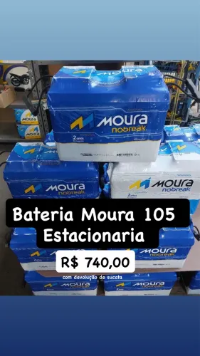 Bateria Moura 105 Estacionária Nova
