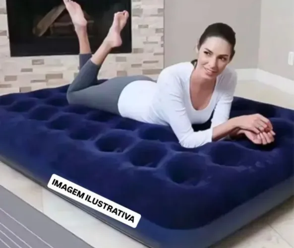 Colchão inflável casal acompanha bomba