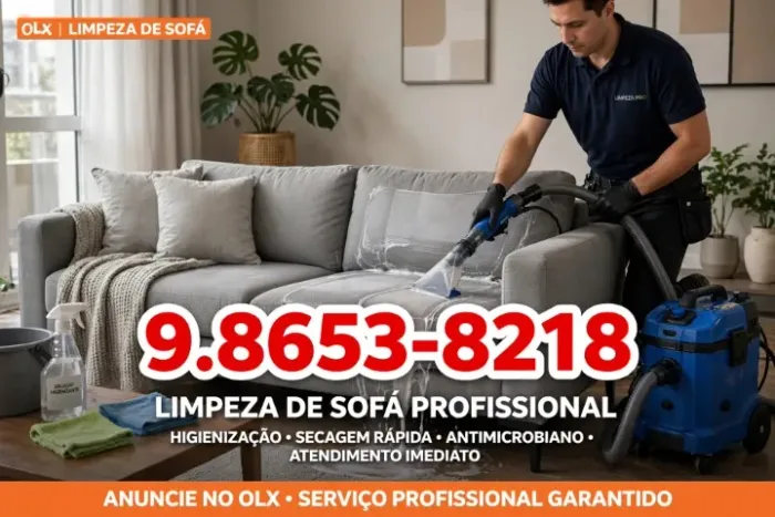 Limpeza de sofá