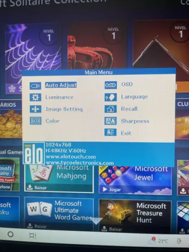 Monitor touch Elo1515 14.9 polegadas