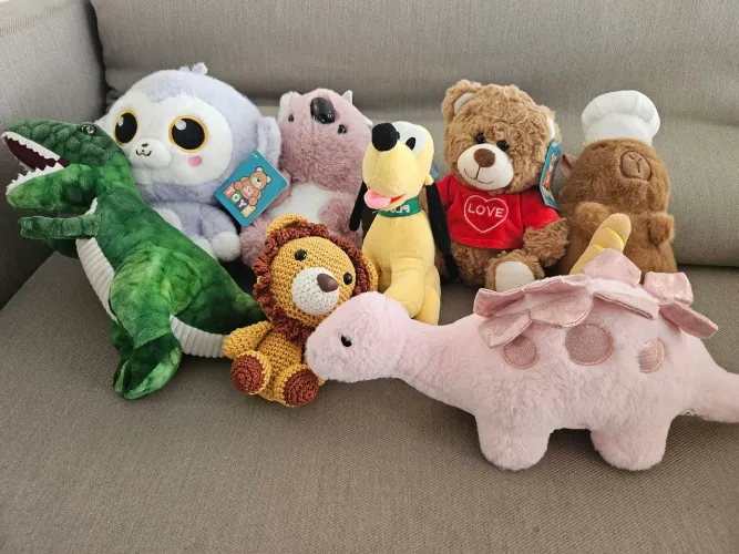 Lote 8 Ursinhos de Pelúcias