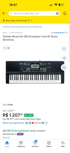 Teclado REVAS kb330+ suporte