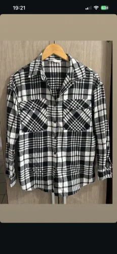 Blusa xadrez feminina 