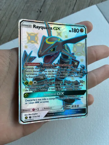 Rayquaza Gx Celestial Storm Carta Pokemon Shiny (177a/168)
