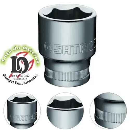 Soquete sextavado 1/2 sata 21mm-ST13312SC