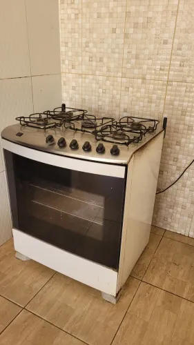 Fogão brastemp 5 bocas, tampo inox