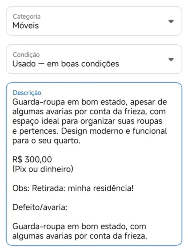 Guarda-roupa solteiro bege