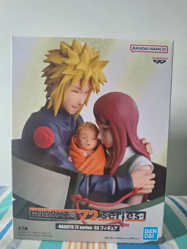 Naruto Shippuden: Minato, Kushina, Naruto - Banpresto 72 Series - Lacrado