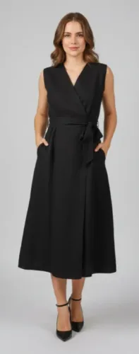 Vestido preto envelope