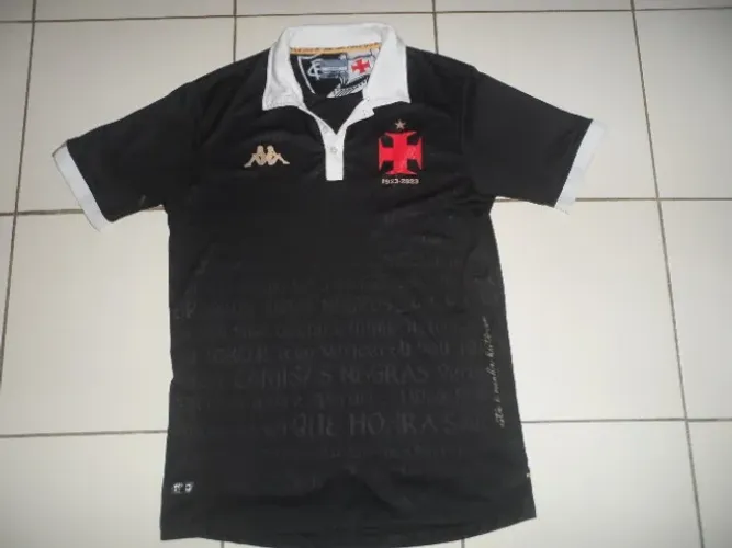 Camisa Vasco Da Gama Kappa Camisas Negras tamanho G