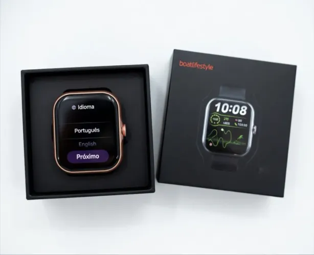 Relógio smartwatch rose belliz box novo