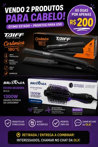 Chapinha TAIFF + Escova Secadora BRITÂNIA