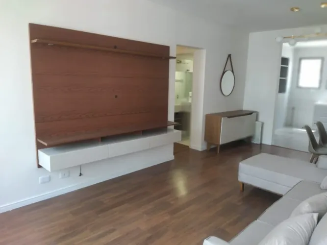 Apartamento locação semi mobiliado - com 03 dor sendo 01 suite , escritorio, 01 vaga e 110