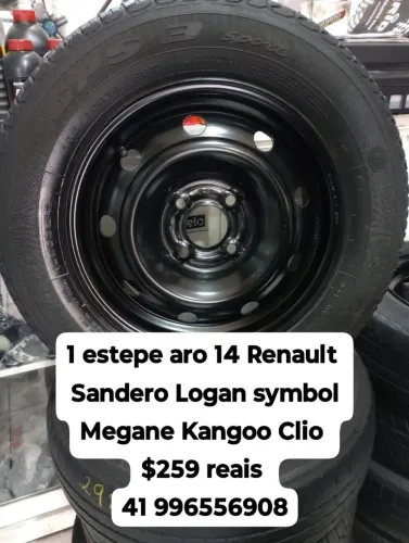 Estepe Renault aro 14 Sandero Logan symbol scenic Megane Kangoo Clio Kangoo Clio