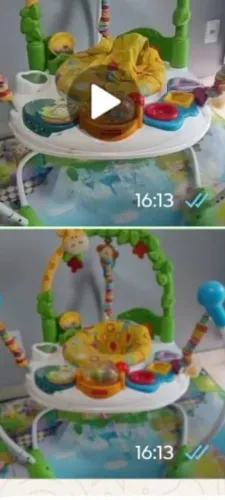 Jumperoo (modelo Go Wild / Animal Wonders) da Fisher-Price.