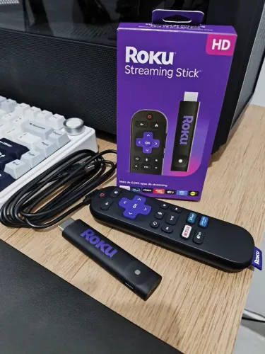 Roku Streaming Stick, Tv Box, transforma a Tv em Smart TV