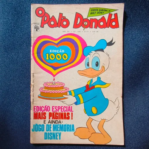 O Pato Donald Nº 1000 (Editora Abril, 1971) ? Edição Especial e Histórica Comemorativa