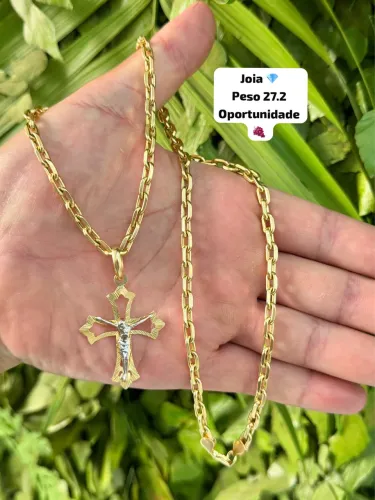 Corrente de ouro 18k 27.2g Oportunidade | Certificado de garantia