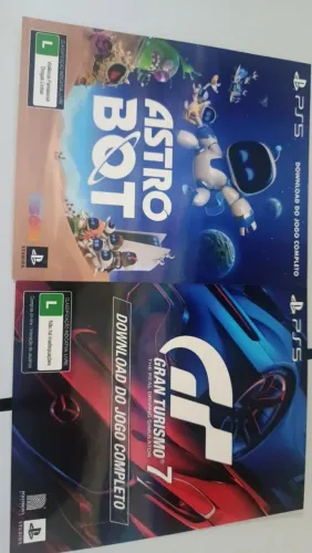 Jogo Astro Bot + Gran Turismo 7.