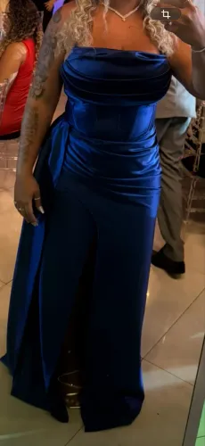 Vestido azul royal tamanho GG