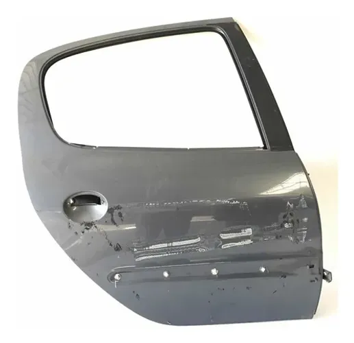 Porta Traseira Direita Peugeot 206 207 Cinza Detalhe