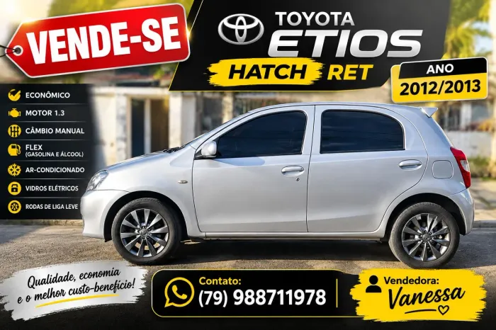 Toyota Etios X 1.3 Flex 16V 5P Mec. 2013