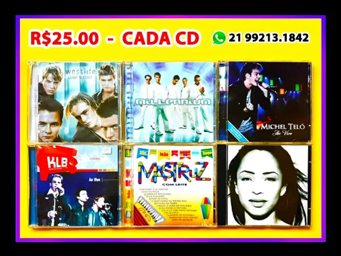* * CD Diversos / Unidades / Pop / Novela / Forró / Clássico * *