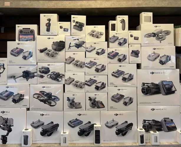 LINHA DJI COMPLETA ( Drones, câmeras, estabilizadores e acessórios ) 