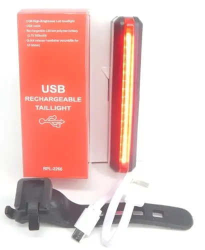 Luz longa traseira USB potente NOVA 