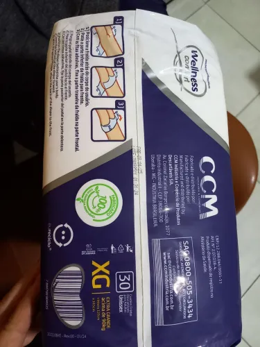 Vende se 24 pacotes de Fraldas Geriátrica XG R$50,00 à unidades 