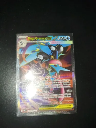 Carta Pokémon TCG Original em Português Mega Greninja ex (100/086) Copag