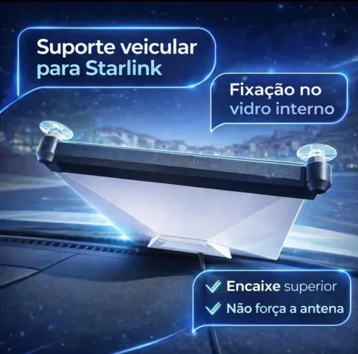 Suporte ventosa starlink mini pra carro - apoio veicular