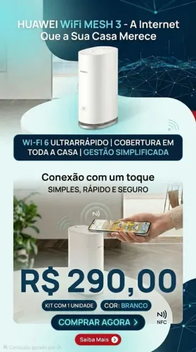 Roteador, HUAWEI WiFi Mesh 3, WiFi 6 em Toda Casa |