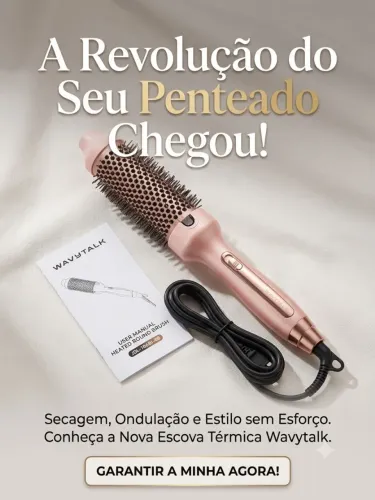Escova Térmica Wavytalk - Escova elétrica de cabelo