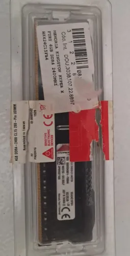 Memória RAM Kingston HyperX Fury de 4GB DDR4 (2400MHz)