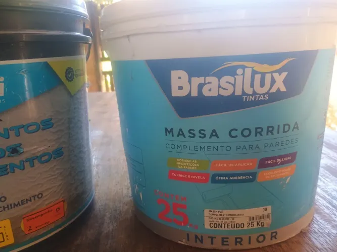 Material para acabamento de construção.