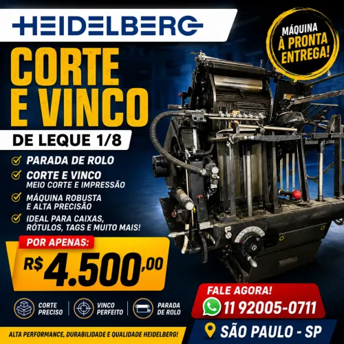 Corte vinco Heidelberg de leque