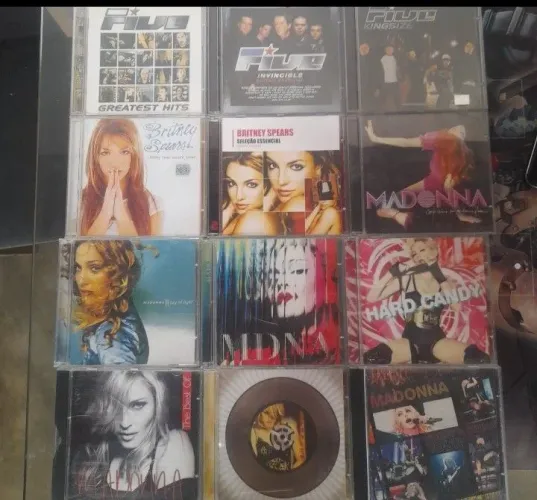 Cds Madonna,Five e Britney Spears