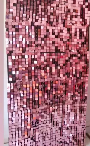 Painel brilhoso rosa 