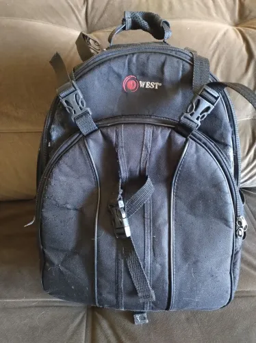 Mochila west para carregar câmera ou usar com detalhes 