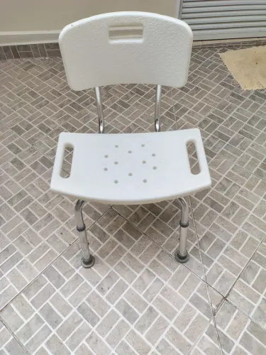 Cadeira de banho c regulagem aluminio